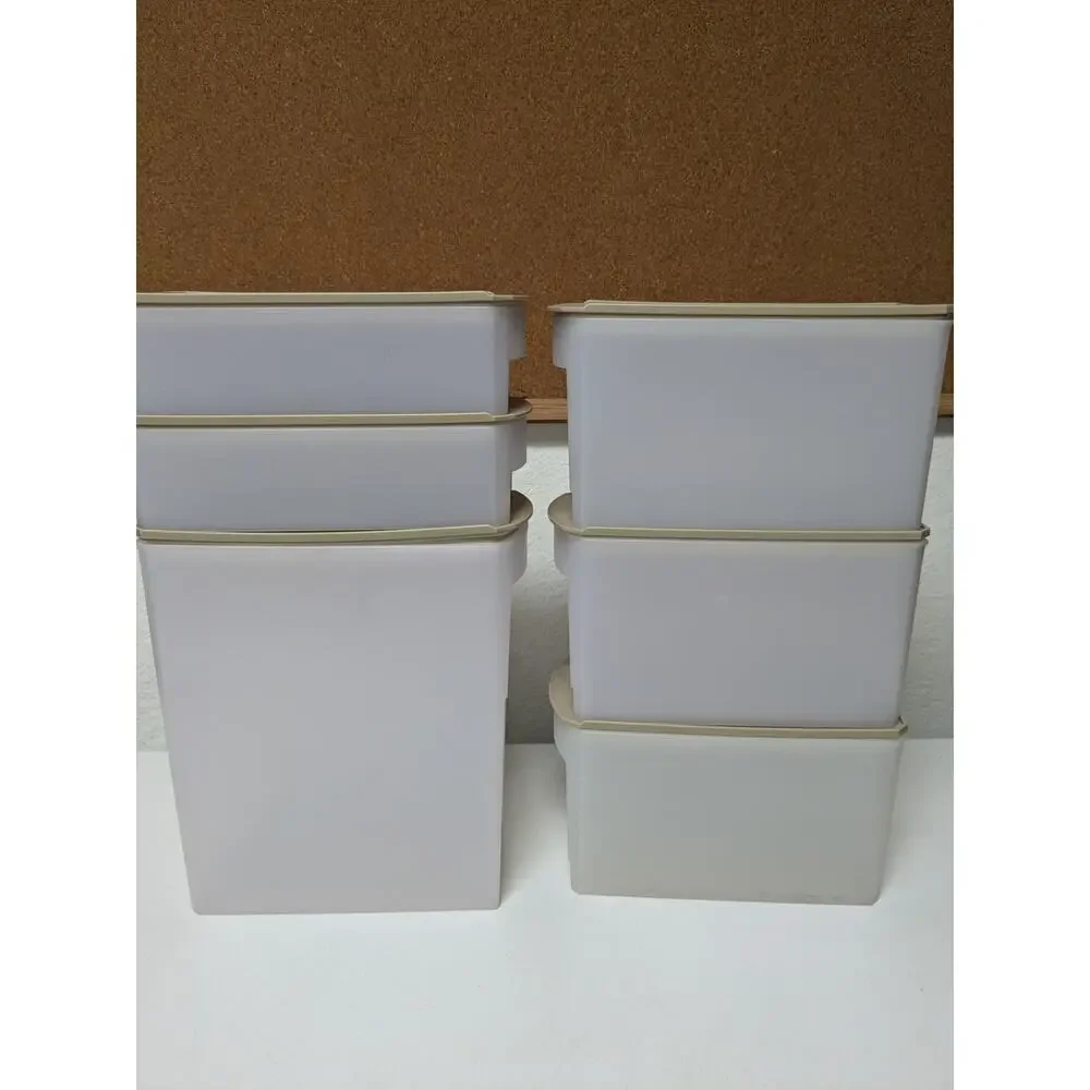 Tupperware Shelf Smart Pantry Storage Modular Containers Slim set of 6 with lids